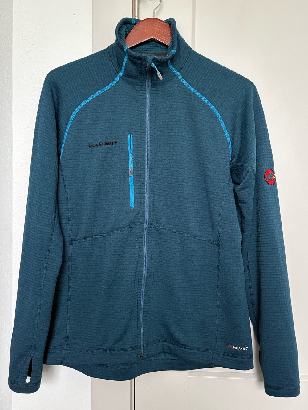 MAMMUT ACONCAGUA BLUE FULL ZIP JACKET MENS MEDIUM
